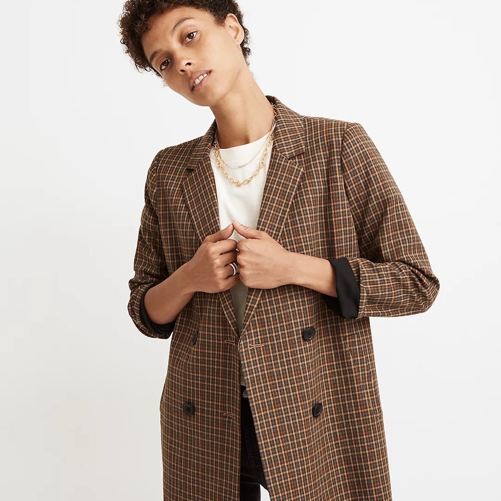 Madewell Plaid Caldwell Blazer